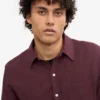 Camisa de franela orgánica - Rojo sangre de buey