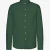 Camisa de franela orgánica - Verde esmeralda
