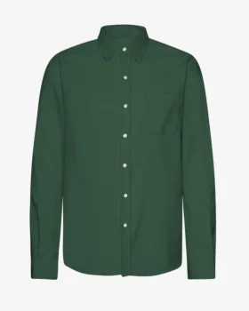 Camisa de franela orgánica - Verde esmeralda