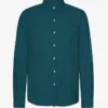 Camisa de franela orgánica - Verde océano