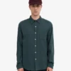Camisa de franela orgánica - Verde océano