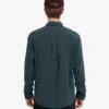 Camisa de franela orgánica - Verde océano