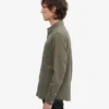 Camisa de franela orgánica - verde oliva apagado