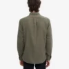 Camisa de franela orgánica - verde oliva apagado