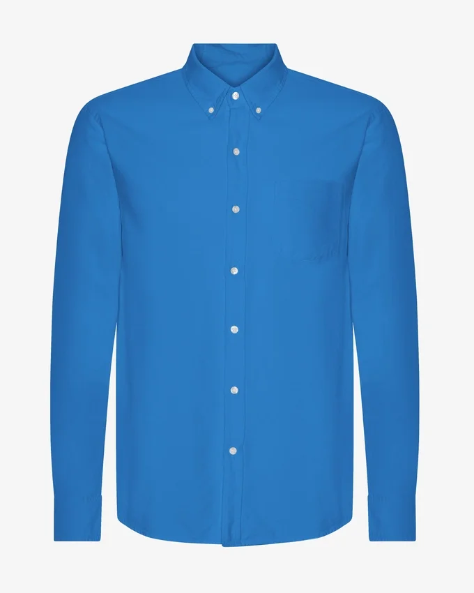 Camisa Organic Button Down - Azul Pacífico