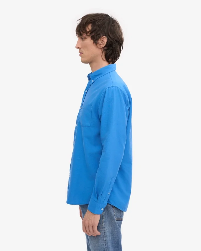 Camisa Organic Button Down - Azul Pacífico