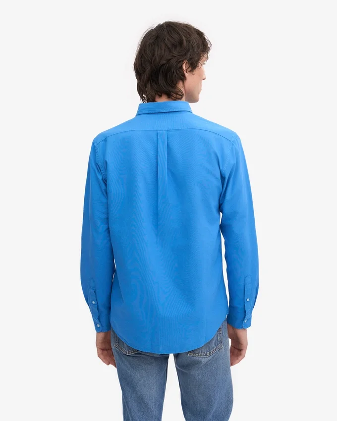 Camisa Organic Button Down - Azul Pacífico