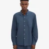 Camisa Organic Button Down - Azul petróleo