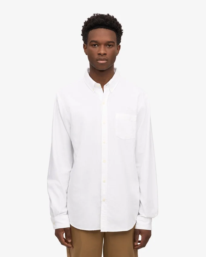 Camisa Organic Button Down - Blanco óptico