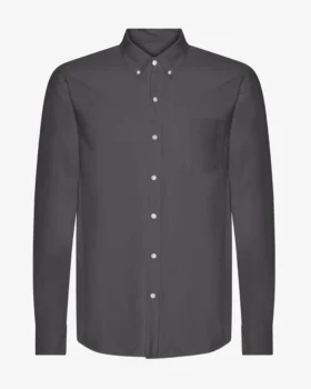 Camisa Organic Button Down - Gris lava