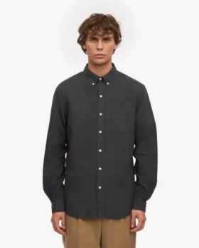 Camisa Organic Button Down – Gris lava