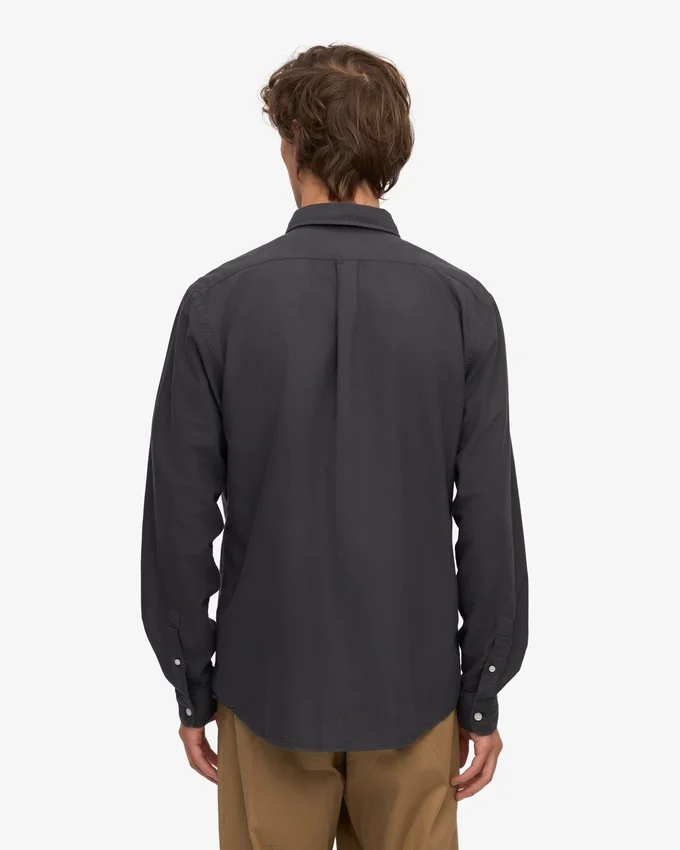 Camisa Organic Button Down - Gris lava