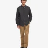 Camisa Organic Button Down - Gris lava