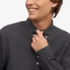 Camisa Organic Button Down - Gris lava