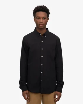 Camisa Organic Button Down – Negro intenso