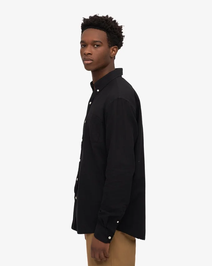 Camisa Organic Button Down - Negro intenso