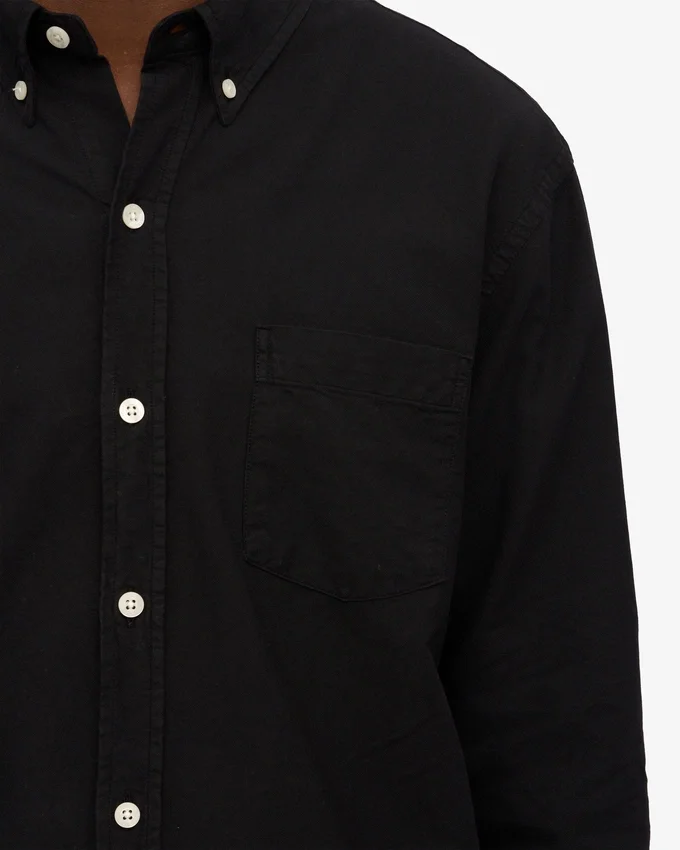 Camisa Organic Button Down - Negro intenso