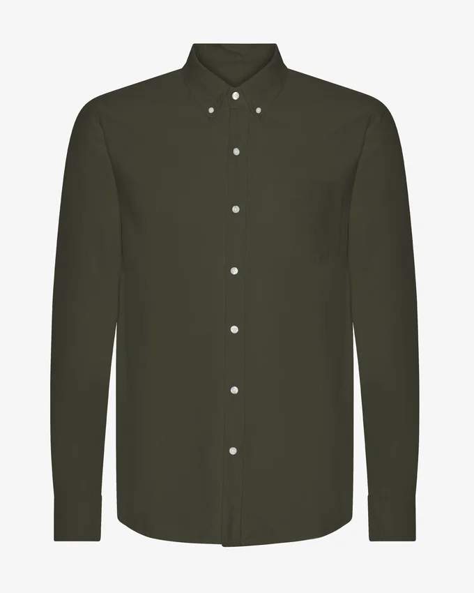 Camisa Organic Button Down - Verde cazador