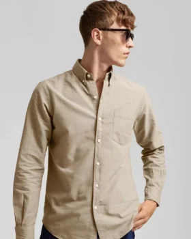Camisa Organic Button Down – Verde cazador