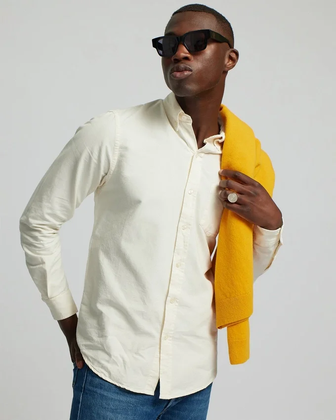 Camisa Organic Button Down - Verde cazador