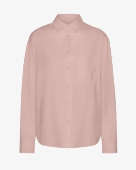 Camisa orgánica de corte holgado - Rosa descolorido