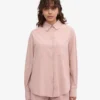 Camisa orgánica de corte holgado - Rosa descolorido