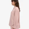 Camisa orgánica de corte holgado - Rosa descolorido