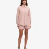 Camisa orgánica de corte holgado - Rosa descolorido