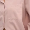 Camisa orgánica de corte holgado - Rosa descolorido