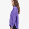 Camisa orgánica de corte holgado - Violeta ultra