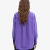Camisa orgánica de corte holgado - Violeta ultra