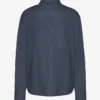 Camisa orgánica oversize - Azul petróleo