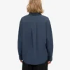 Camisa orgánica oversize - Azul petróleo
