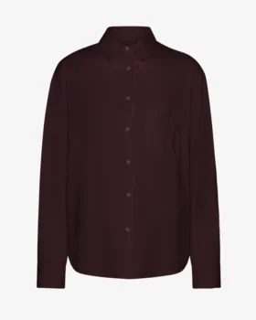 Camisa orgánica oversize - Rojo sangre