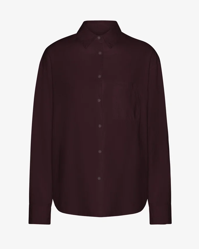 Camisa orgánica oversize - Rojo sangre