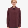 Camisa orgánica oversize - Rojo sangre