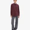 Camisa orgánica oversize - Rojo sangre