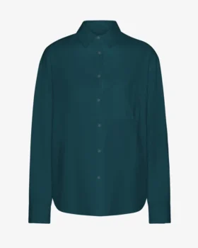 Camisa orgánica oversize - Verde océano