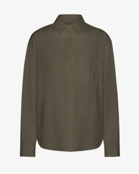 Camisa orgánica oversize - Verde oliva apagado