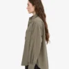 Camisa orgánica oversize - Verde oliva apagado