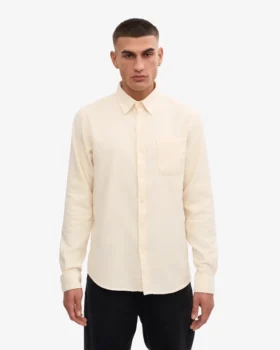 Camisas de franela orgánica – Blanco marfil