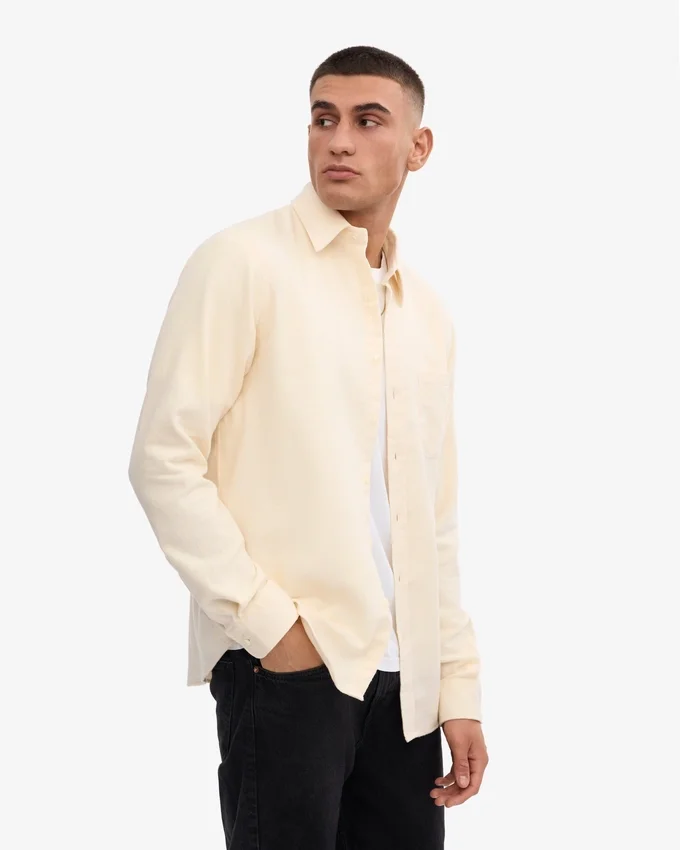Camisas de franela orgánica - Blanco marfil