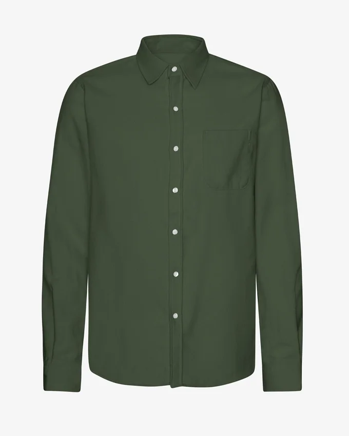 Camisas de franela orgánica - Verde cazador