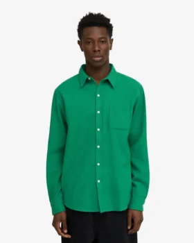 Camisas de franela orgánica – Verde Kelly