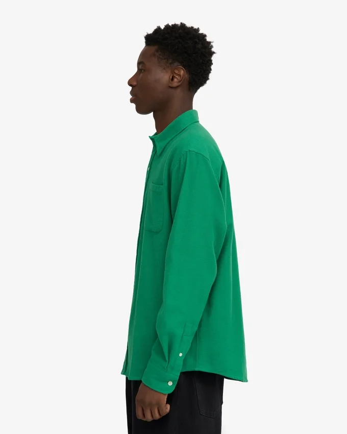 Camisas de franela orgánica - Verde Kelly