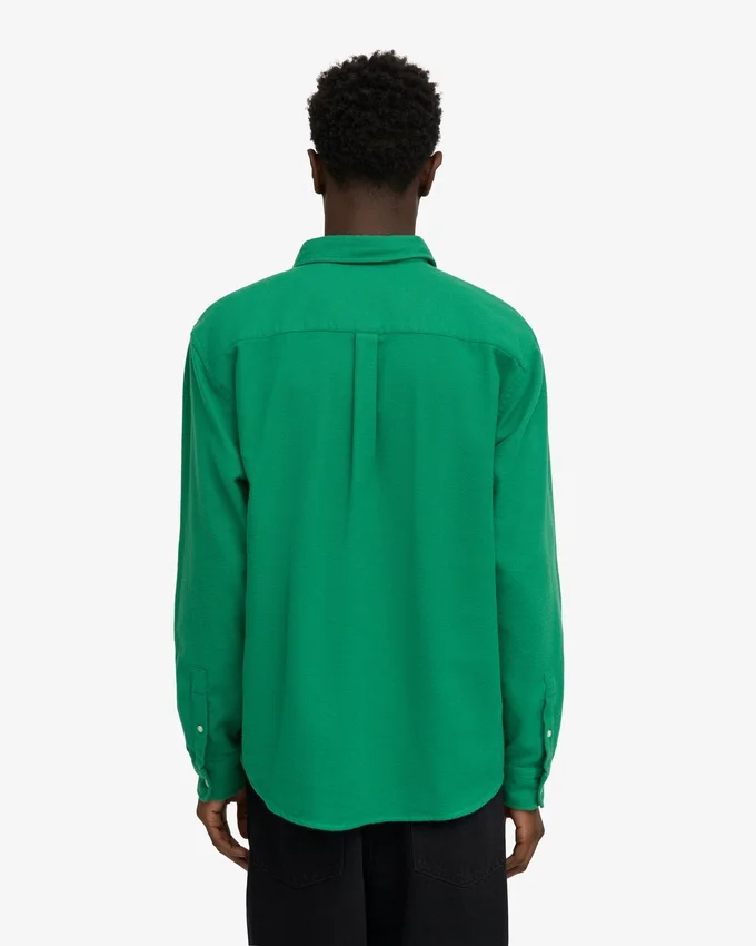 Camisas de franela orgánica - Verde Kelly