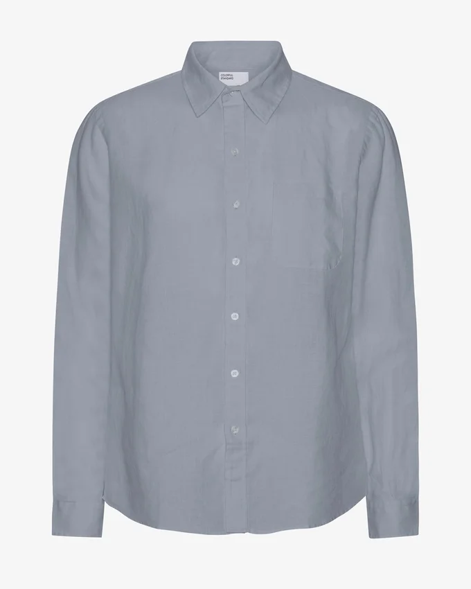 Camisas de lino - Azul acero