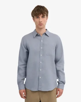 Camisas de lino – Azul acero