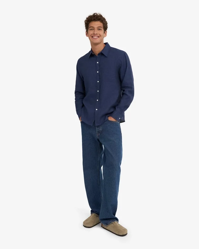 Camisas de lino - Azul marino
