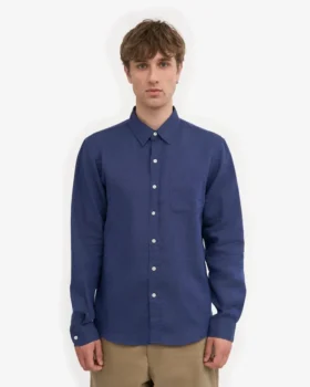 Camisas de lino – Azul petróleo